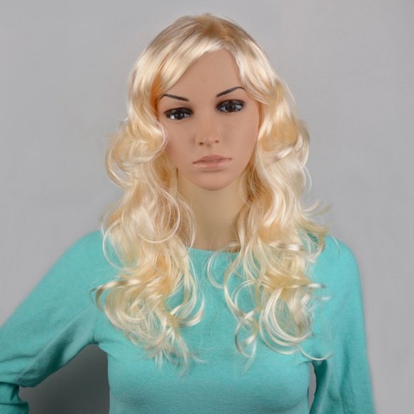 Wavy Blonde Hair Wig - Chest Length - Picture 3 of 9